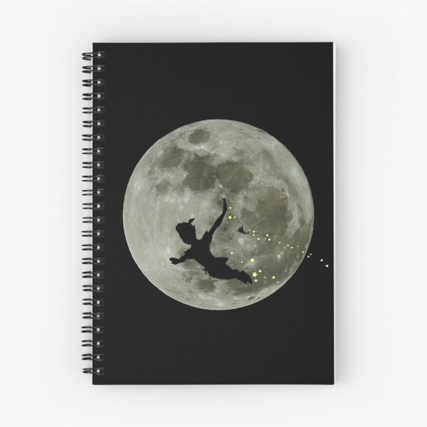 Item preview, Peter Pan flying on a clear fullmoon sky designed and sold by amvhdesigns.