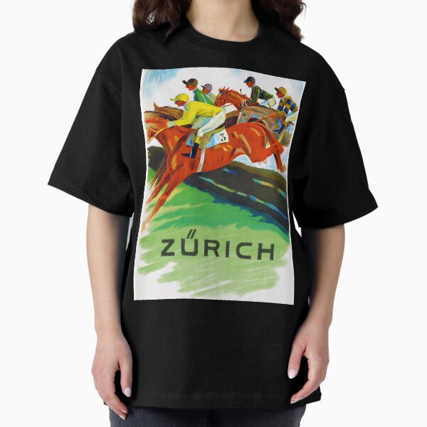 Aperçu de l'œuvre Publicité de sport de courses de chevaux suisse vintage Suisse créée et vendue par Glimmersmith.