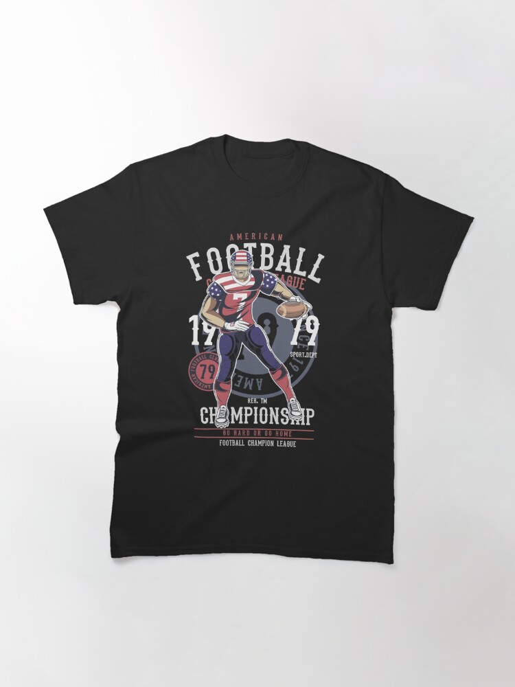 American football player Retro T-shirt for Sale by KDVshopUS, Redbubble