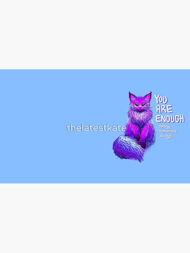 YOU ARE ENOUGH Magical Maine Coon Cat by thelatestkate