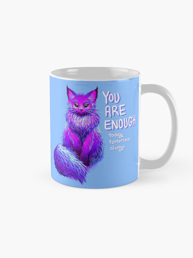 Alternate view of YOU ARE ENOUGH Magical Maine Coon Cat Mug