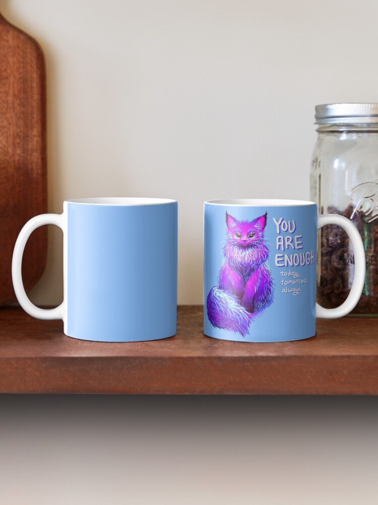 Alternate view of YOU ARE ENOUGH Magical Maine Coon Cat Mug