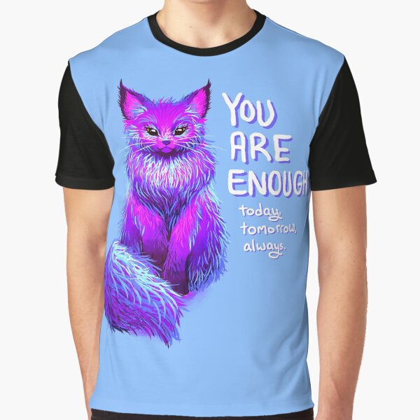 YOU ARE ENOUGH Magical Maine Coon Cat Graphic T-Shirt