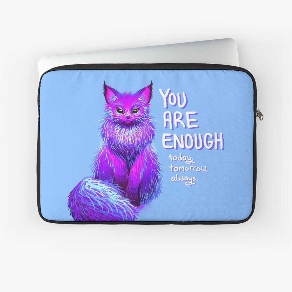YOU ARE ENOUGH Magical Maine Coon Cat Laptop Sleeve