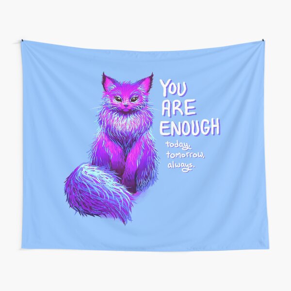 Item preview, YOU ARE ENOUGH Magical Maine Coon Cat designed and sold by thelatestkate.
