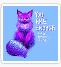 YOU ARE ENOUGH Magical Maine Coon Cat Sticker