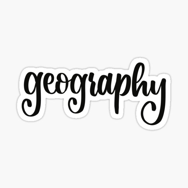 Geography - Folder/Binder Sticker Sticker