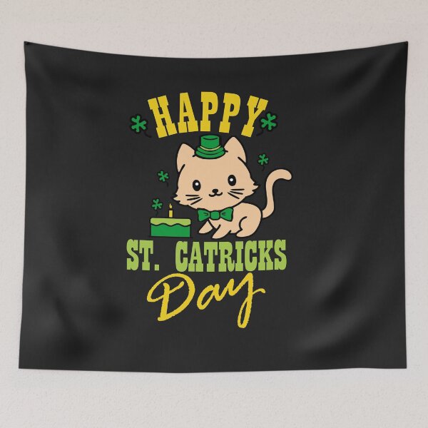 Item preview, Happy St Catricks Day St Patricks Day Cat Girl Boy designed and sold by hadleydesigns.