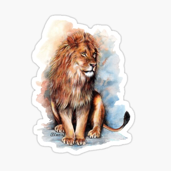 On The Watch - Lion Sticker