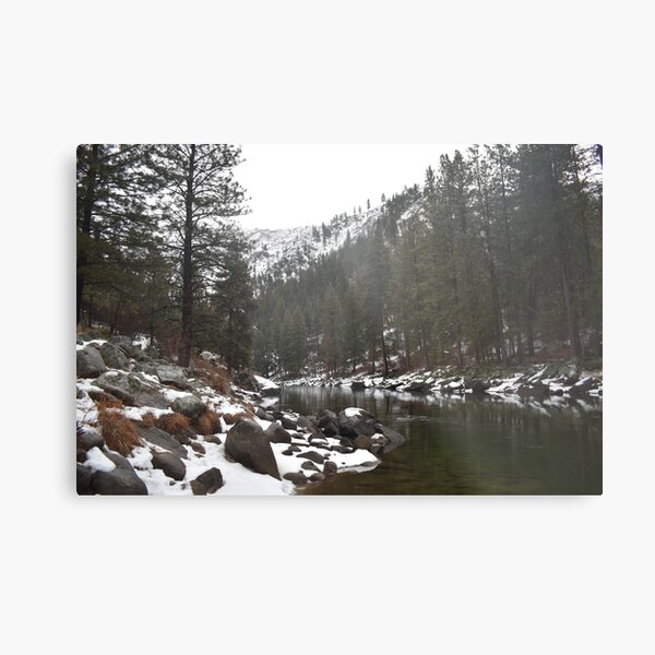 River in a Snowy Mountain Metal Print