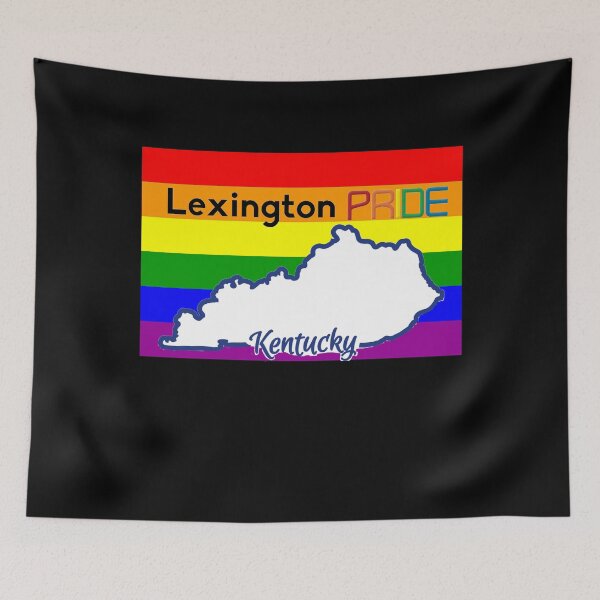 Artikelvorschau, Lexington Gay Pride-Shirt - Lexington LGBT-Regenbogen-Flaggen-Shirt - Lexington Kentucky Gay Pride entworfen und verkauft von Galvanized.