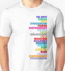 Gastgeberstädte der Eurovision - ESC2019 Unisex T-Shirt