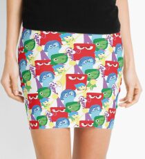 Inside Out Pattern Mini Skirt