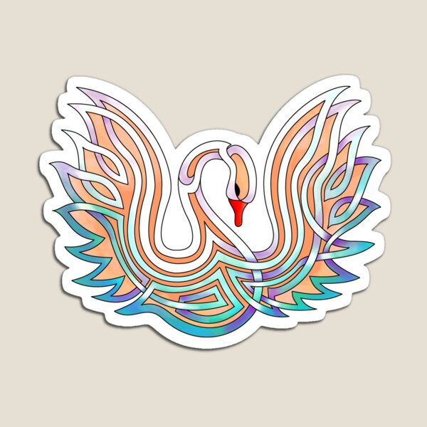 Celtic Knot Swan Magnet