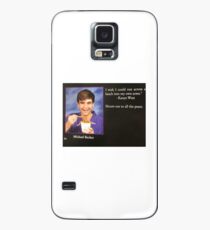 Attraktiver Junge isst Nudeln Hülle & Klebefolie für Samsung Galaxy