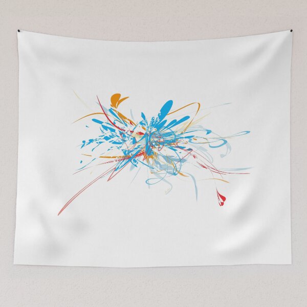 Item preview, Blue, red, orange, white by mjvision Mia Niemi designed and sold by mjvisiondesign.