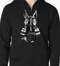 Sudadera con capucha y cremallera Equinos Korps - Edición Gasmask
