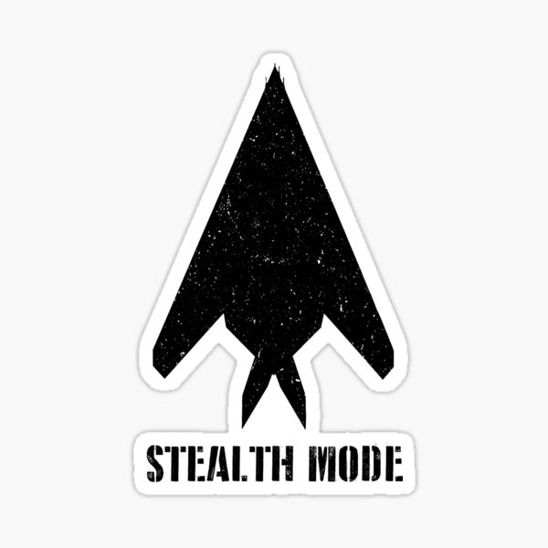 Stealth Mode F117 Nighthawk Stealth Bomber Airplane Sticker for Sale by  BERGULATOR