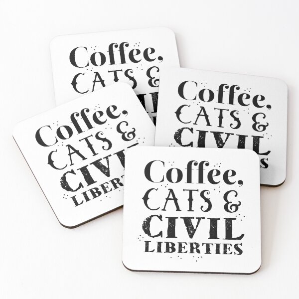 Item preview, Coffee, cats and civil liberties designed and sold by jazzydevil.