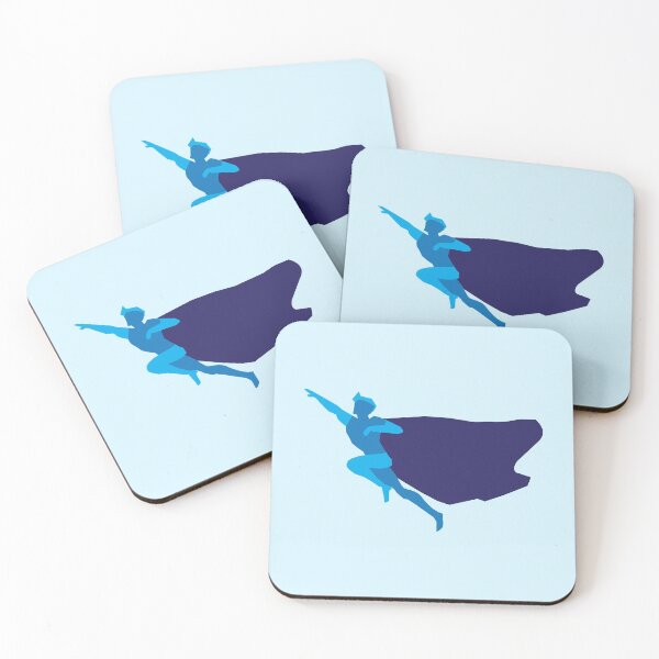 Item preview, Blue super hero man in cape designed and sold by jazzydevil.
