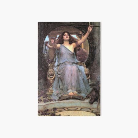 John William Waterhouse Circe Offering the Cup to Ulysses Art Board Print