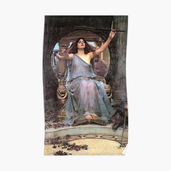John William Waterhouse Circe Offering the Cup to Ulysses Poster