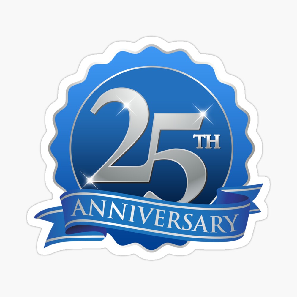 Happy 25th Anniversary Svg Graphic by nazrulislam405510 · Creative Fabrica