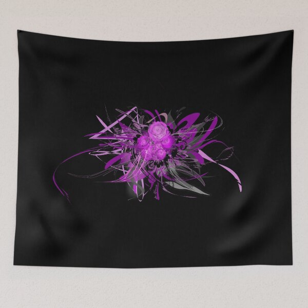 Item preview, Lilac flower black by mjvision Mia Niemi designed and sold by mjvisiondesign.