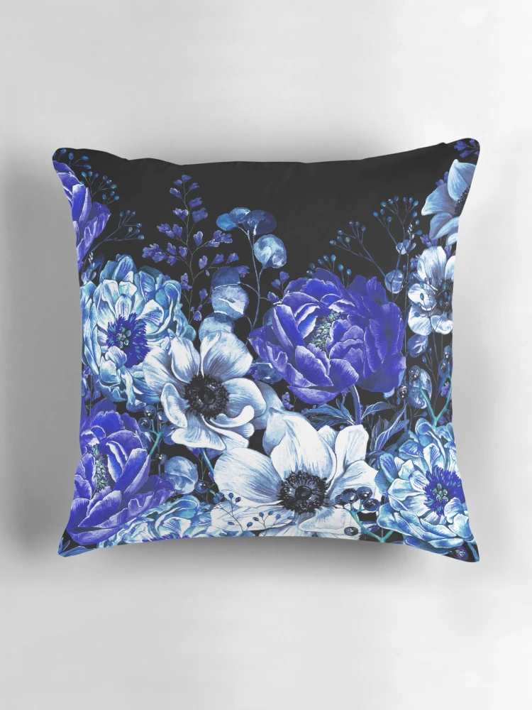 Thumbnail 3 of 4, Pillow, Midnight Blue designed and sold by Mandala Of Life.