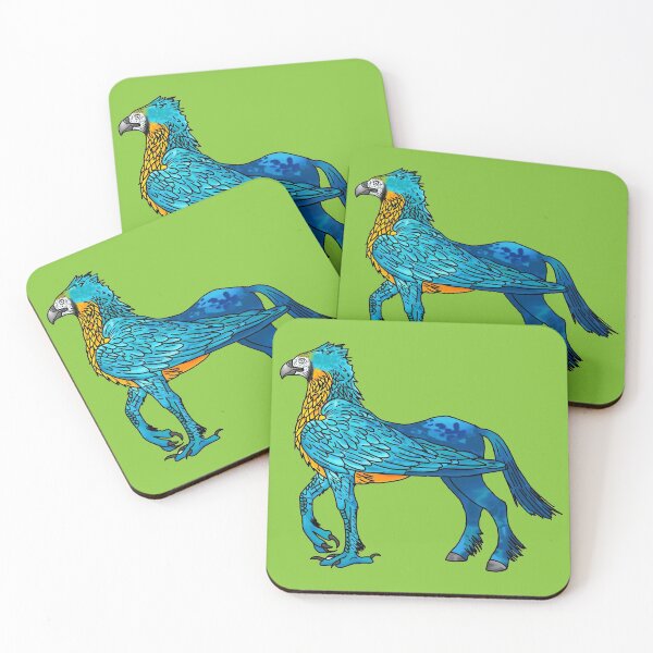 Item preview, Blue and Gold Hippogriff designed and sold by GraceT26.