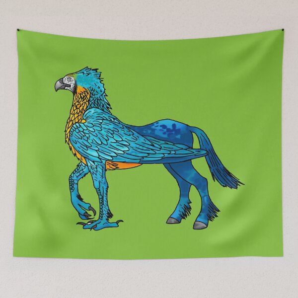 Item preview, Blue and Gold Hippogriff designed and sold by GraceT26.