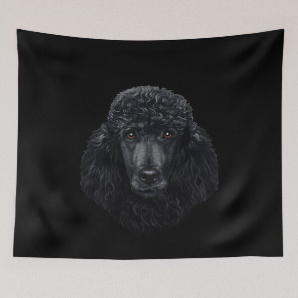 Item preview, Black Poodle Dog Face designed and sold by Fox-Republic.