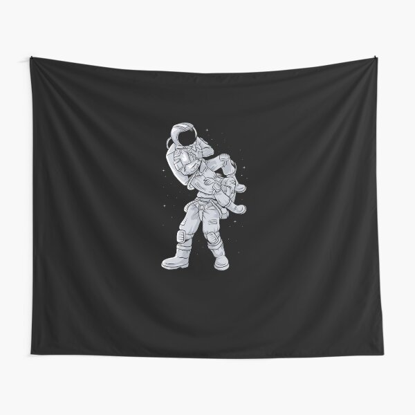 Bjj Astronaut Galactic Flying Armbars Tapestry