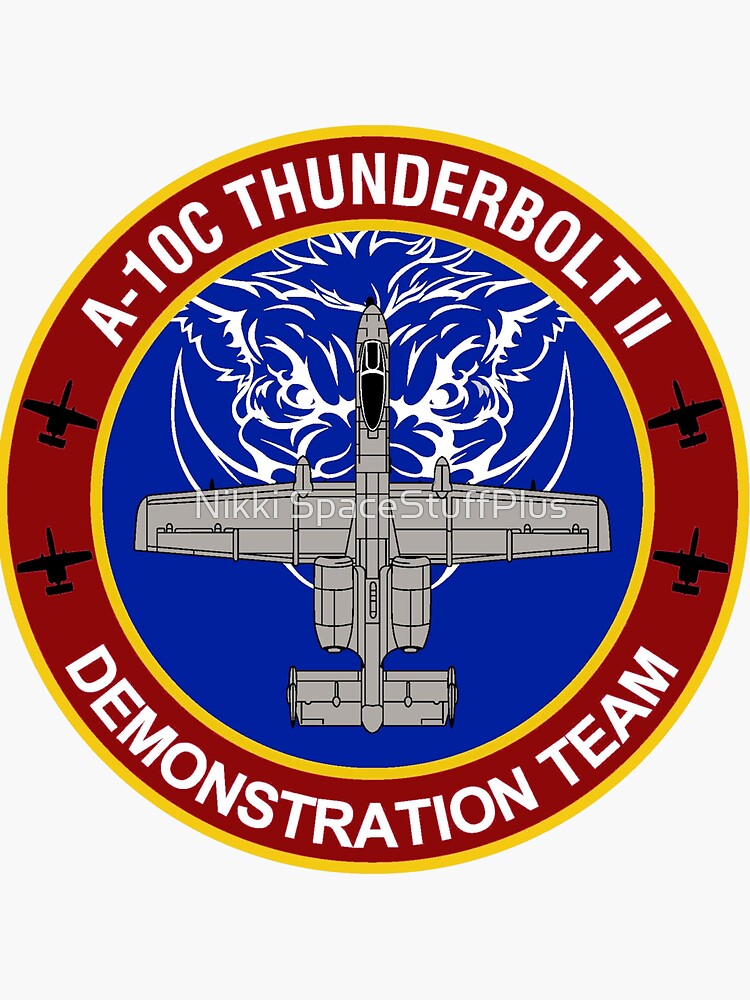 "A-10 Warthog Flight Demonstration Team" Sticker for Sale by