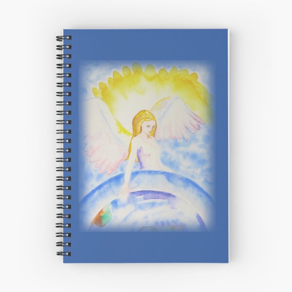 Item preview, Angelic Healing Watercolor Angel Heals the Planet Spiritual Uplifting designed and sold by Siela.