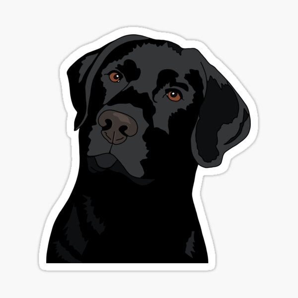 Set of 2  Love My Chocolate Lab Dog 4" Car Home Sticker Decal Labrador Retriever 