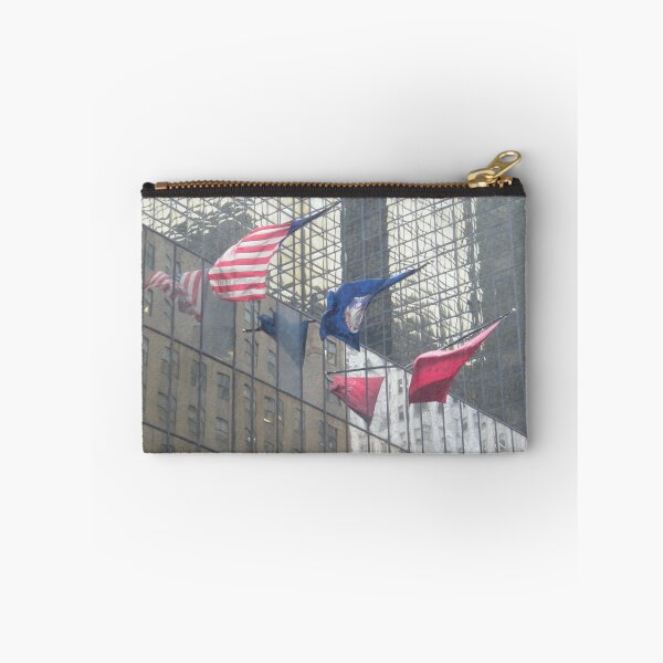 Item preview, Flags and Building Reflection, Midtown East, New York City  designed and sold by lenspiro.