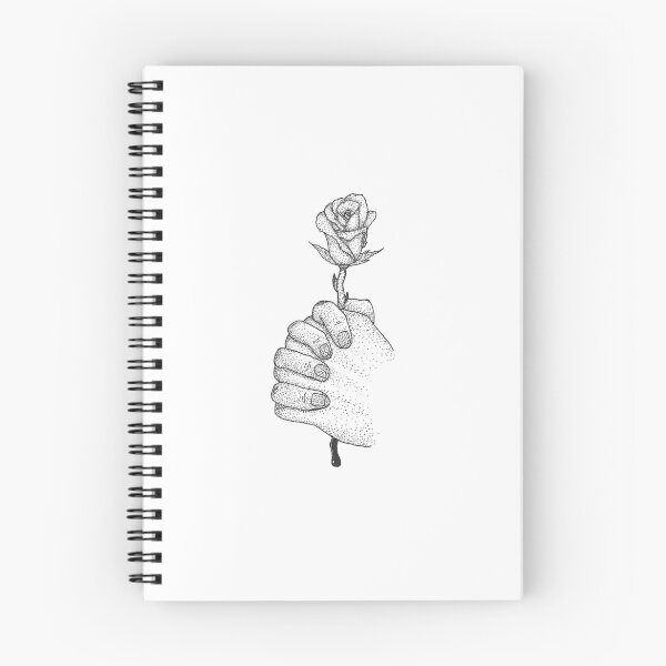 Aperçu de l'œuvre Mains en prière avec rose créée et vendue par RubyCrowned31.