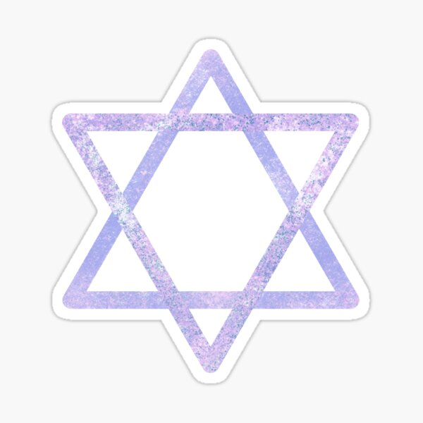 Purple Star Of David Sticker By Zc29 Redbubble