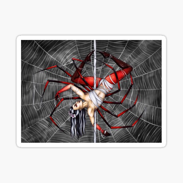 Item preview, Pole Creatures - Jorogumo BW Background designed and sold by Aisha Diandra.
