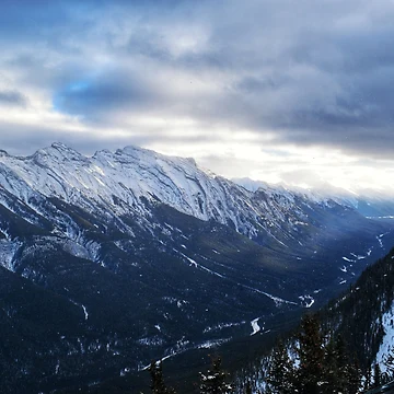 Artwork thumbnail, Mount Rundle Valley, Banff, AB by slitheenplanet