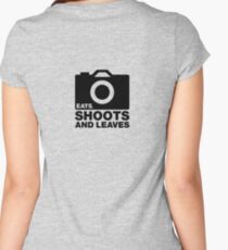 Eats, Shoots & Leaves... Women's Fitted Scoop T-Shirt