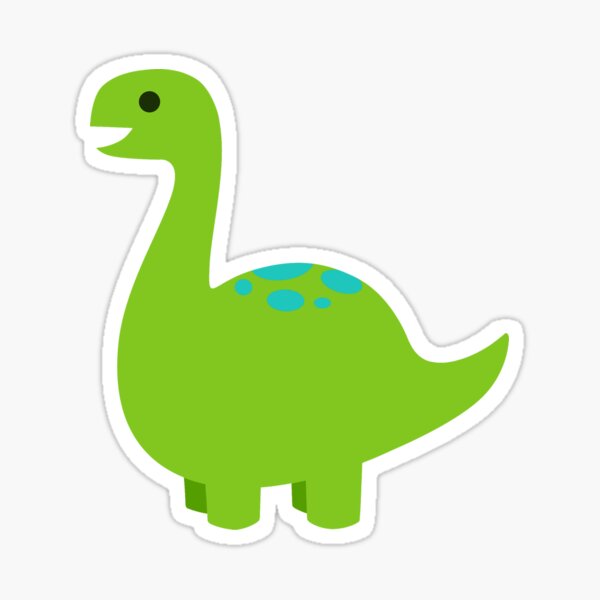 Item preview, Cute Brontosaurus  designed and sold by SatisfiedStckrs.