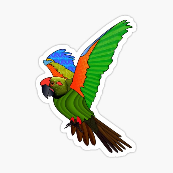 'Parrot 1' for Art on a Mission Sticker