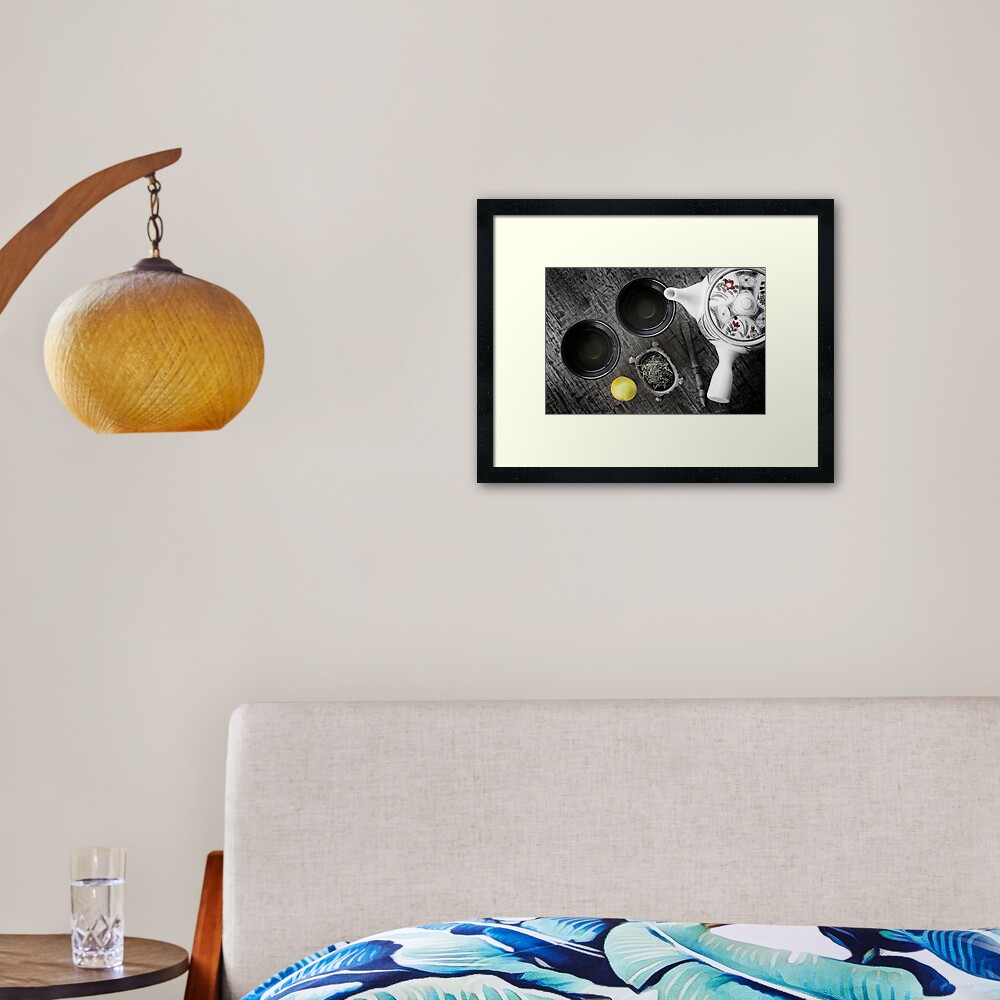 japanese tea Framed Art Print