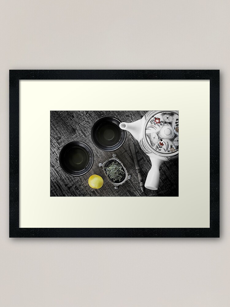 Alternate view of japanese tea Framed Art Print