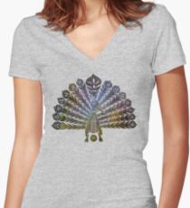 Paon Women's Fitted V-Neck T-Shirt