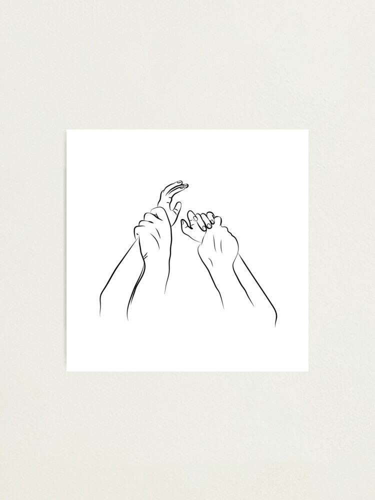 Alternate view of Hands Grabbing Photographic Print