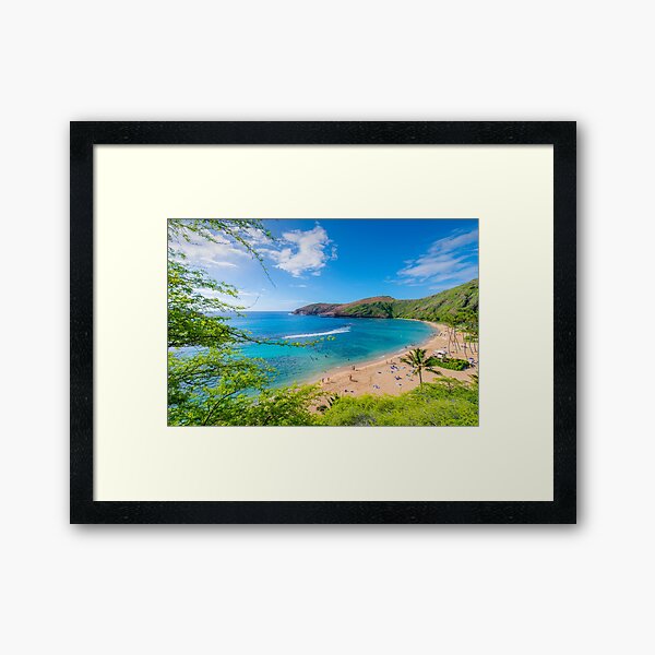 Hanauma Bay Hawaii Framed Art Print