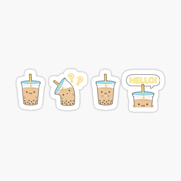 Boba Milk Tea Sticker Set - Tapi Sticker